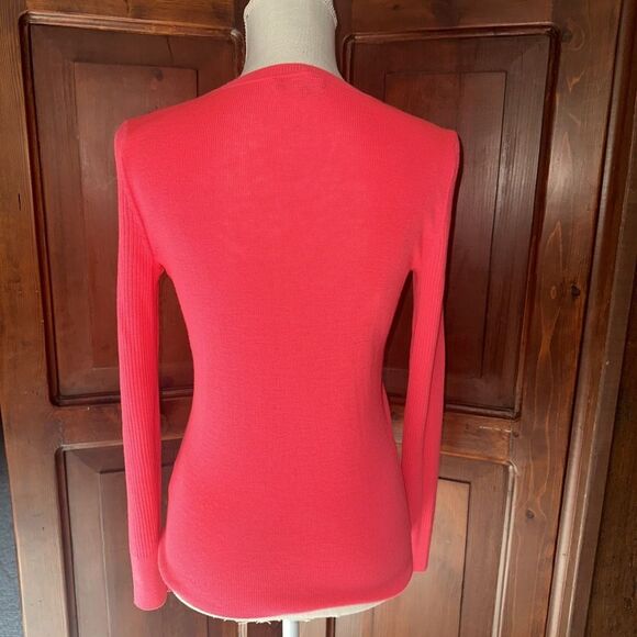 Womens Banana Republic Merino Wool Ribbed Knit Sweater Lightweight Stretch XS - Picture 3 of 4